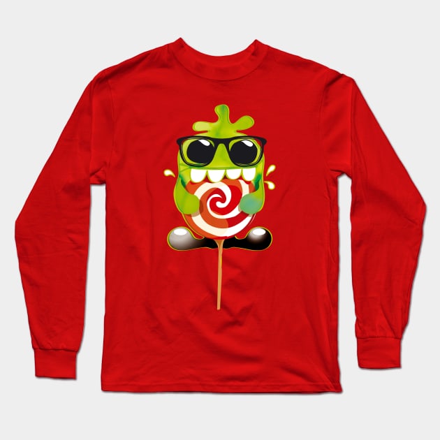 lollipop monster Long Sleeve T-Shirt by masslos